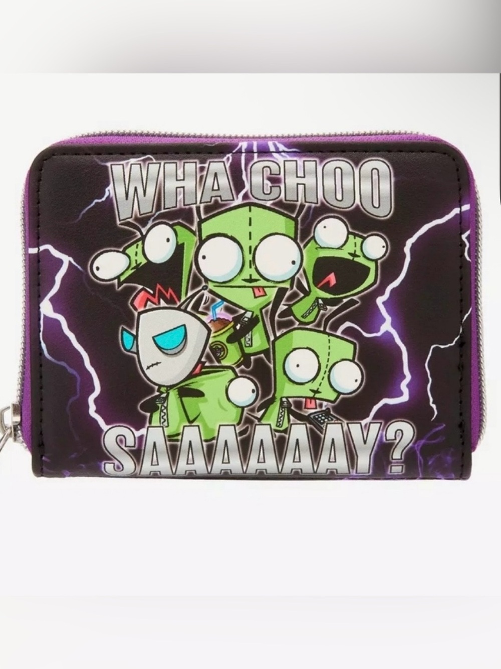 Nickelodeon Loungefly Gir Invader Zim Graphic Zip Wallet - *NWT
